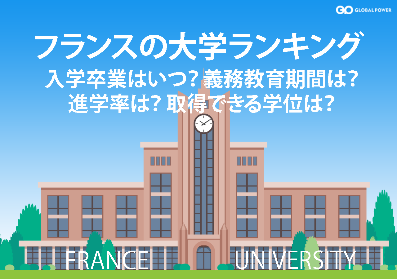 フランスの大学ランキング100 入学 卒業は何月 義務教育は 大学進学率は 取得できる学位は 外国人雇用と外国人マネジメントのすべてがわかる Globalpower University