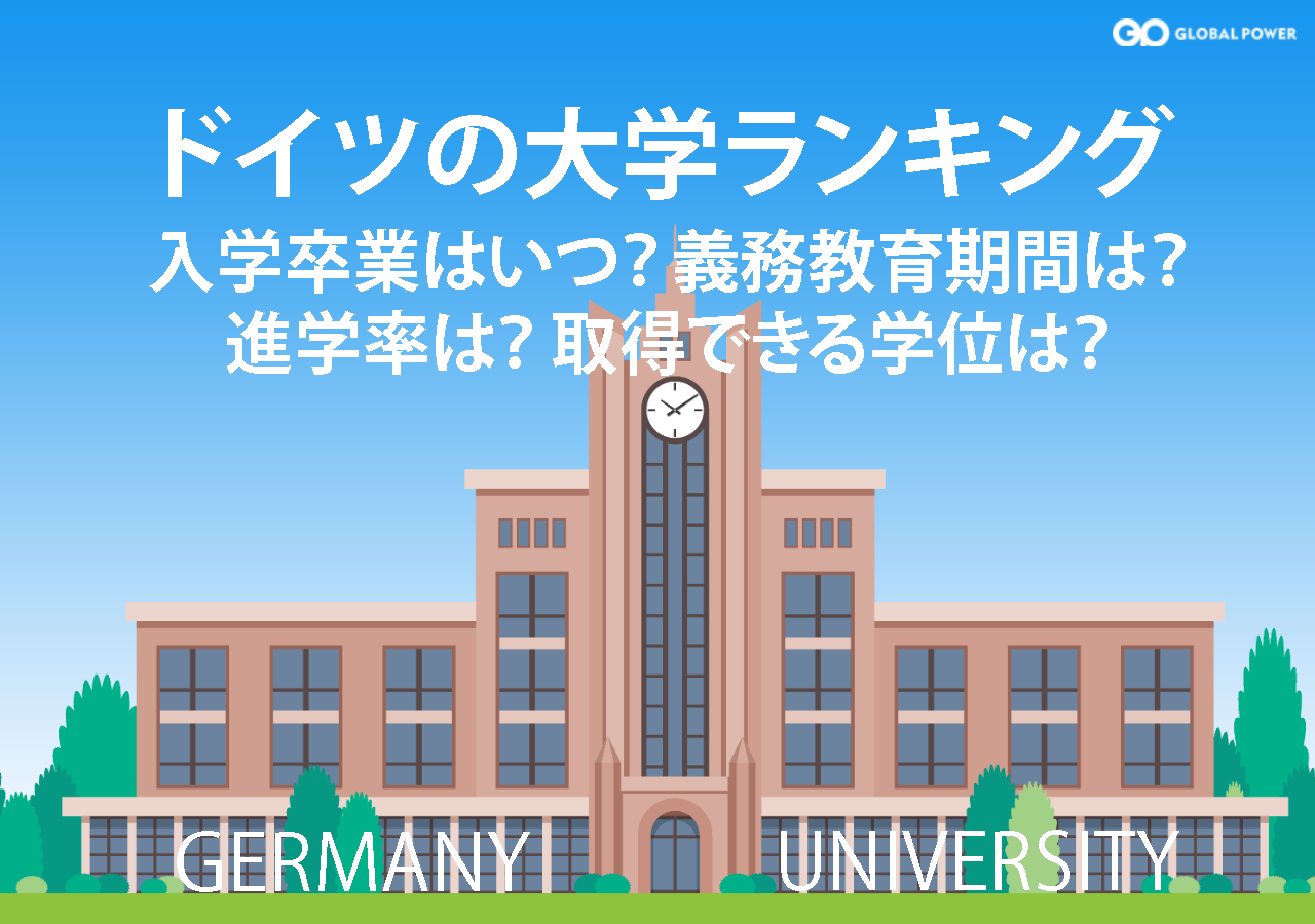 ドイツの大学ランキング100 入学 卒業は何月 義務教育は 大学進学率は 取得できる学位は 外国人雇用と外国人マネジメントのすべてがわかる Globalpower University