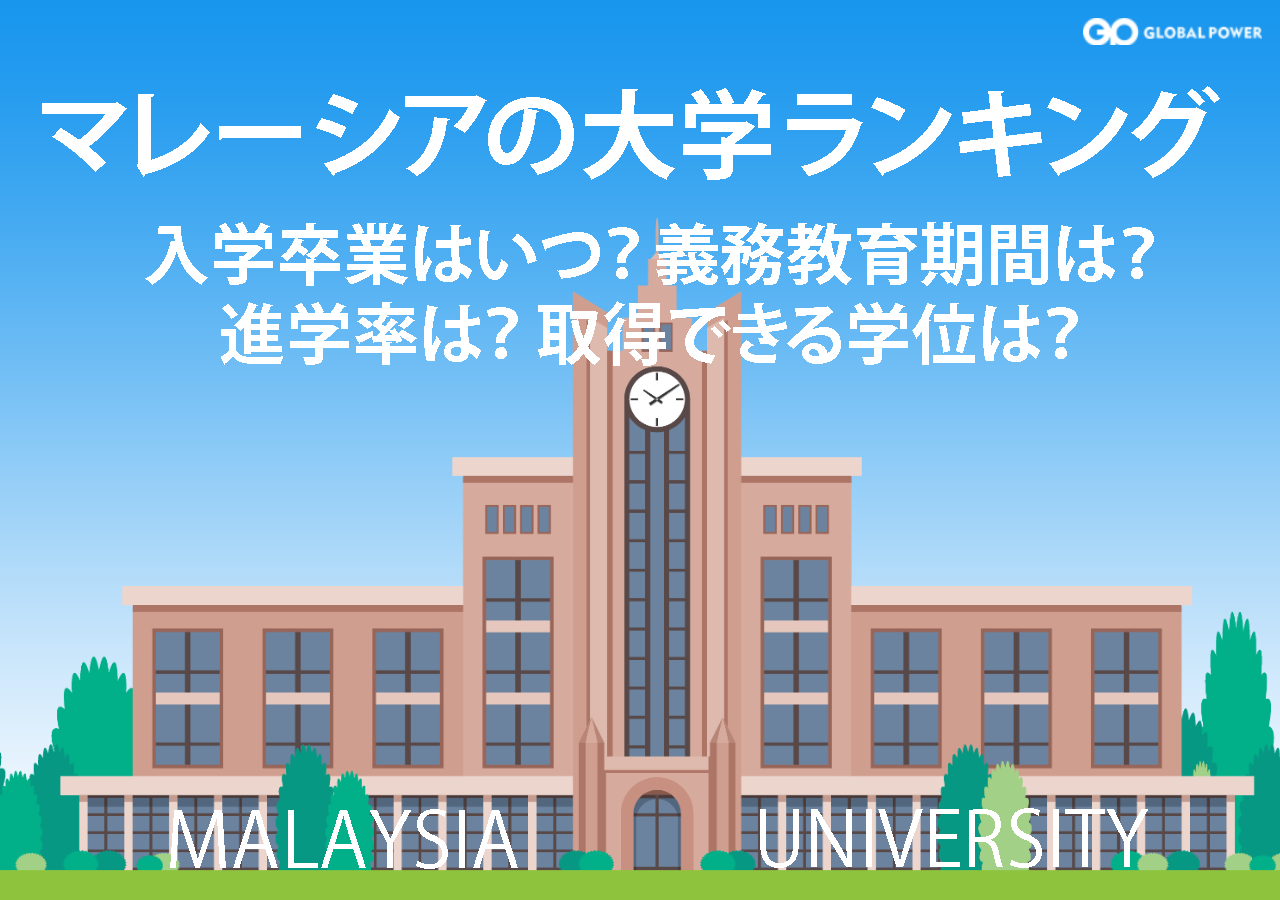 マレーシアの大学ランキング100 入学 卒業は何月 義務教育は 大学進学率は 取得できる学位は 外国人雇用と外国人マネジメントのすべてがわかる Globalpower University